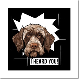 Funny Wirehaired Pointing Griffon Dog Owner Humor Posters and Art